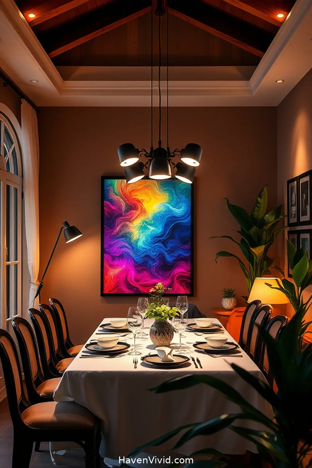 15 Ways to Create a Family-Friendly Dining Room Using Solar-Powered Lights 8 Utilize Solar-Powered Spotlights for Artwork Display for 15 Ways to Create a Family-Friendly Dining Room Using Solar-Powered Lights