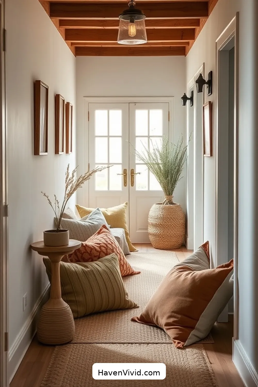 15 Ways to Create a Family-Friendly Hallway Using Natural Fibers 16 Use Organic Cotton Cushions for Added Comfort for 15 Ways to Create a Family-Friendly Hallway Using Natural Fibers