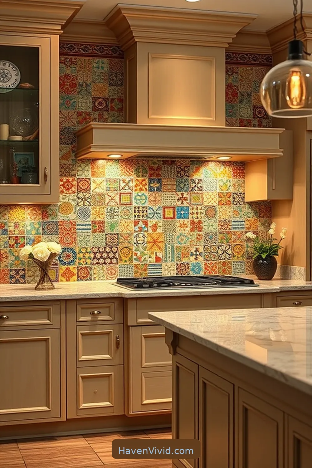 15 Ways to Create a Family-Friendly Kitchen Using Reclaimed Materials 4 Create a Unique Backsplash With Upcycled Tiles for 15 Ways to Create a Family-Friendly Kitchen Using Reclaimed Materials