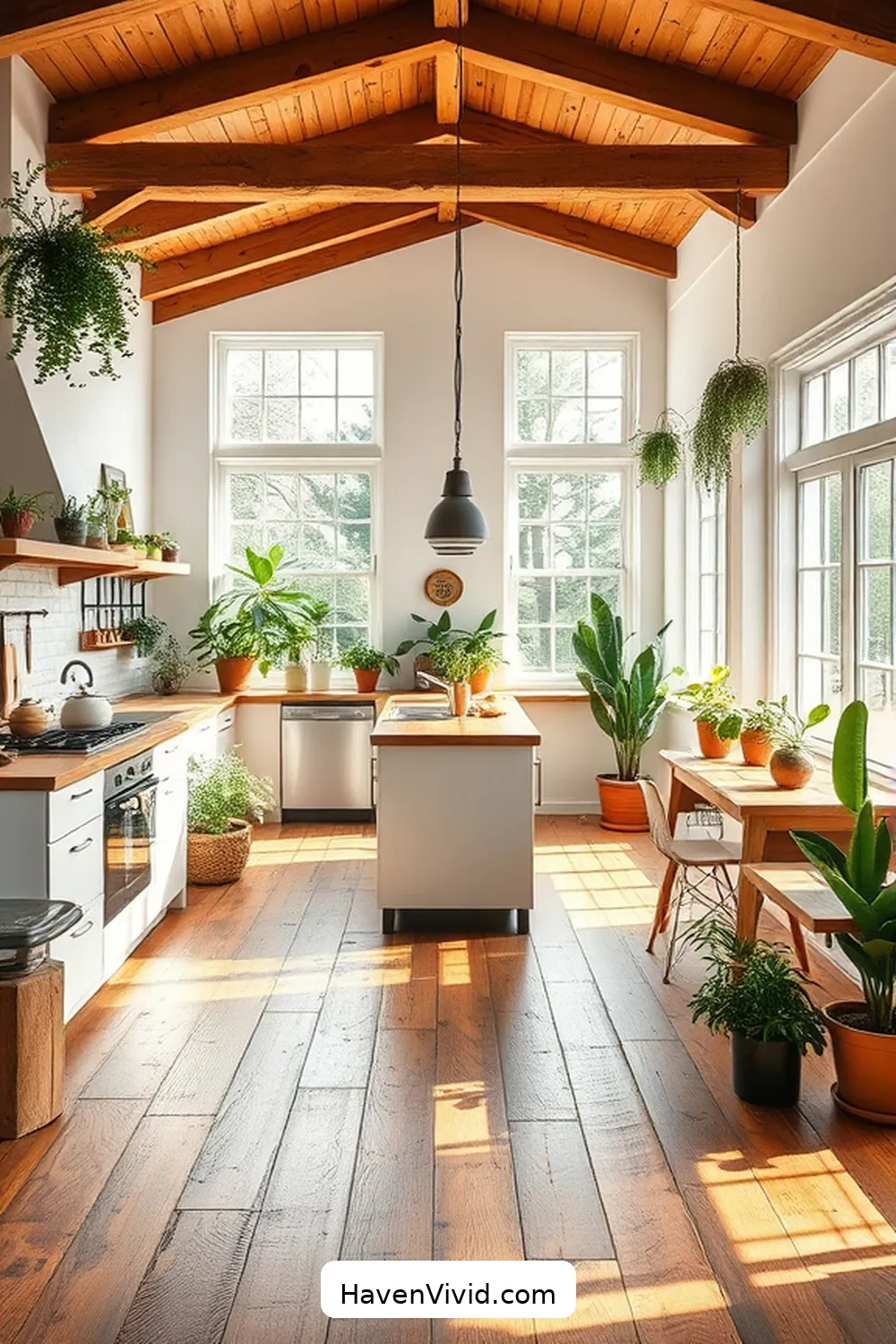 15 Ways to Create a Family-Friendly Kitchen Using Reclaimed Materials 14 Install Sustainable Flooring With Reclaimed Materials for 15 Ways to Create a Family-Friendly Kitchen Using Reclaimed Materials
