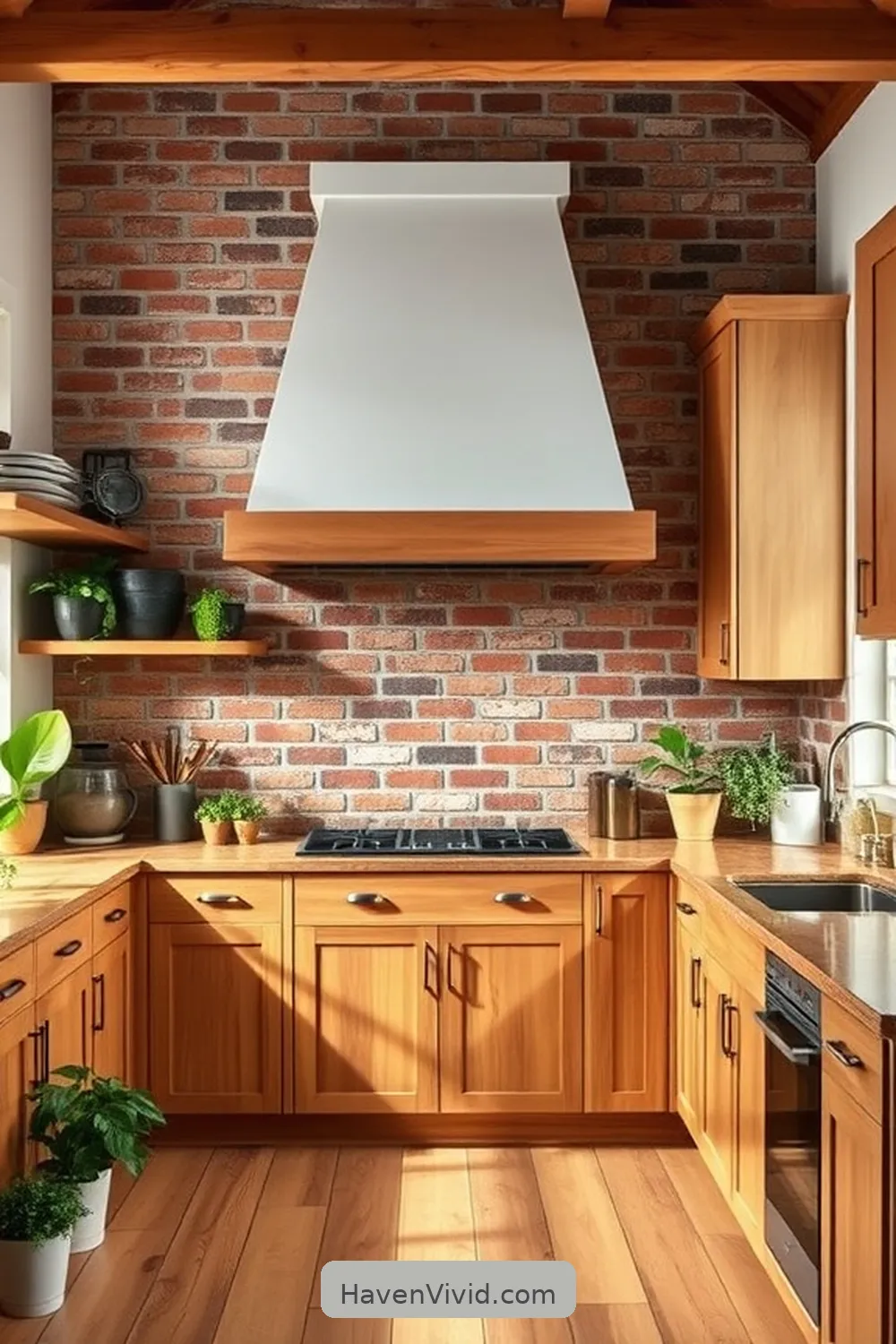 15 Ways to Create a Family-Friendly Kitchen Using Reclaimed Materials 12 Use Reclaimed Bricks for a Rustic Accent Wall for 15 Ways to Create a Family-Friendly Kitchen Using Reclaimed Materials