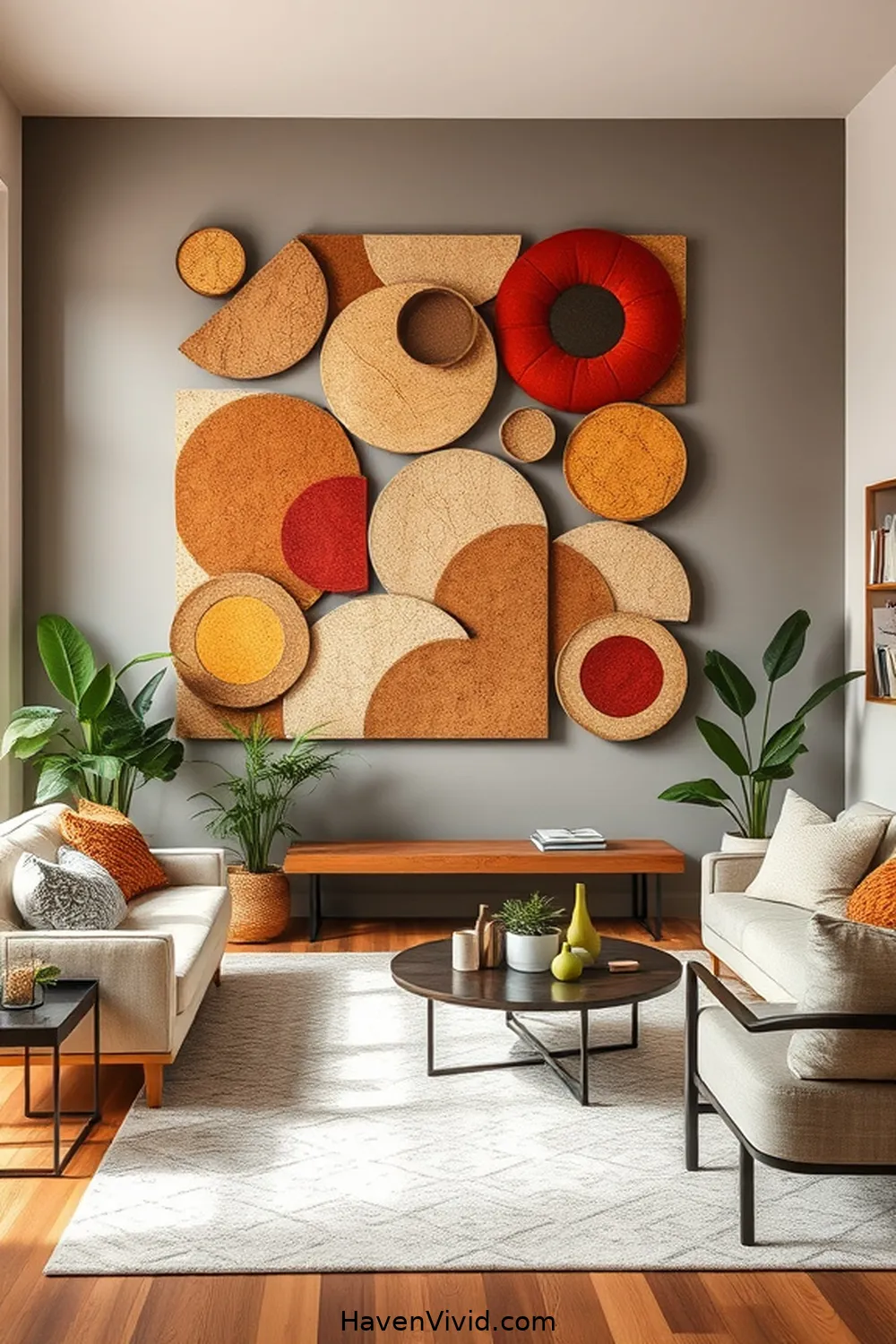 15 Ways to Create a Family-Friendly Living Room Using Cork 7 Creative Cork Wall Art for Personal Touch for 15 Ways to Create a Family-Friendly Living Room Using Cork