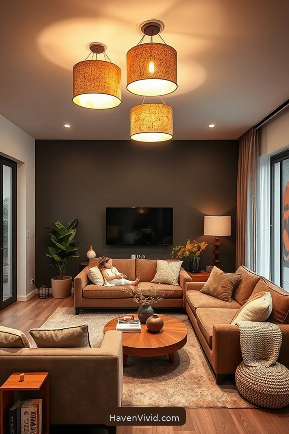 15 Ways to Create a Family-Friendly Living Room Using Cork 12 Unique Cork Lighting Fixtures for 15 Ways to Create a Family-Friendly Living Room Using Cork