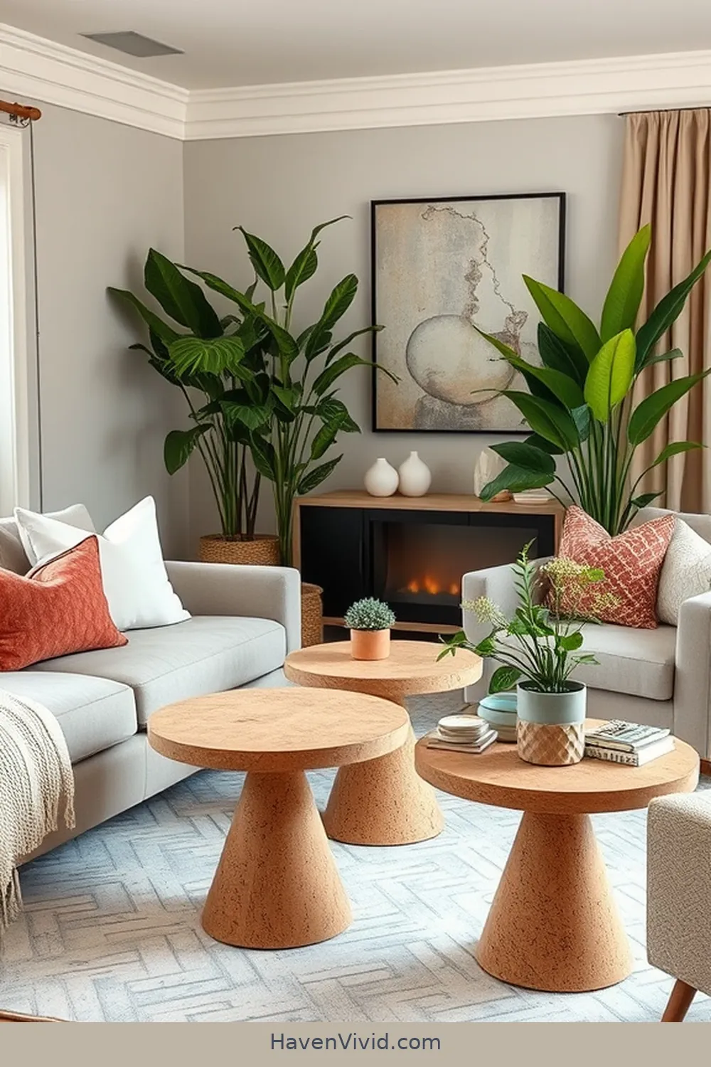 15 Ways to Create a Family-Friendly Living Room Using Cork 11 Versatile Cork Accent Tables for 15 Ways to Create a Family-Friendly Living Room Using Cork