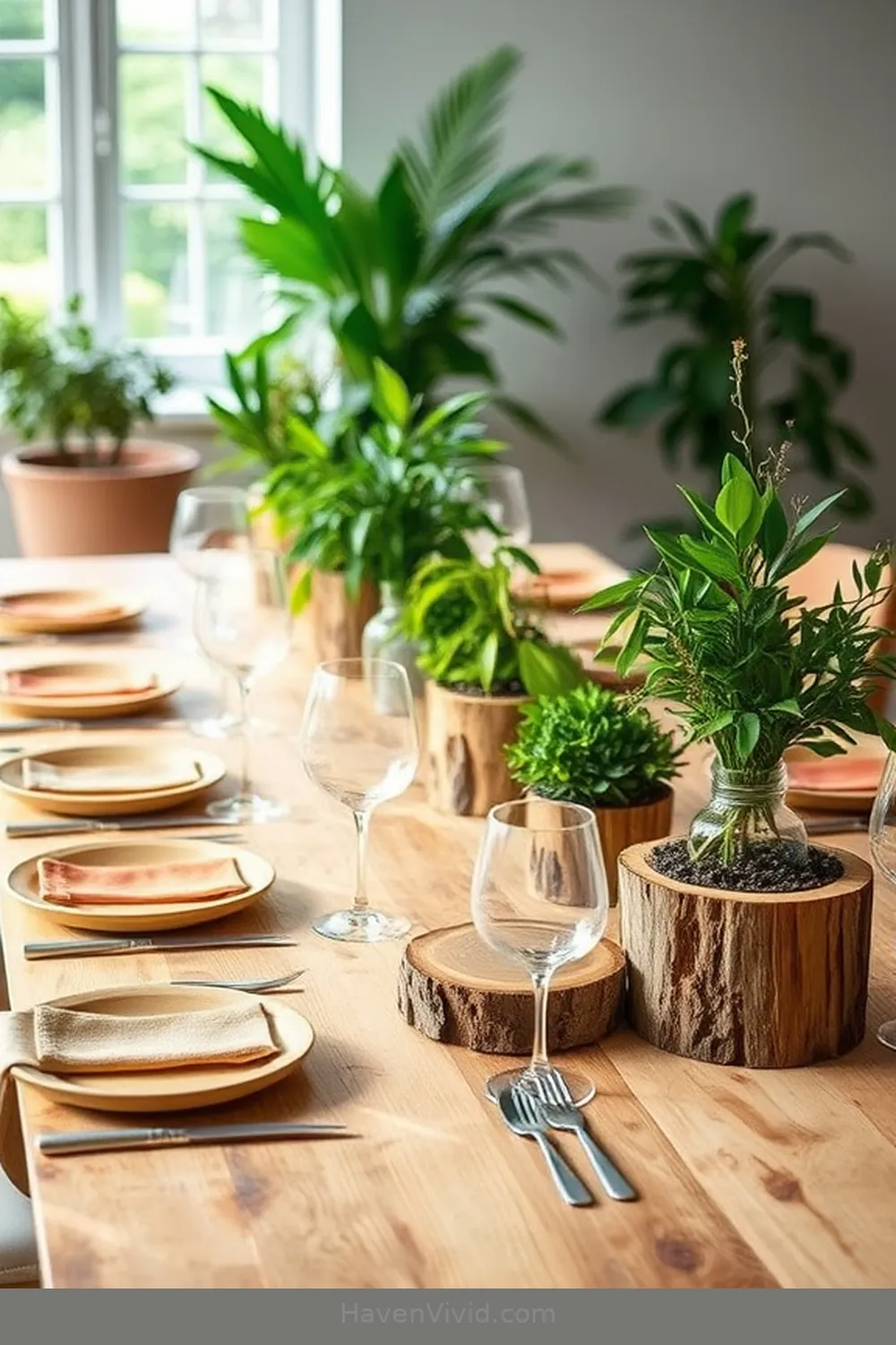 Eco-Friendly Table Centerpieces for 15 Ways to Create an Eco Friendly Dining Room Using Recycled Wood