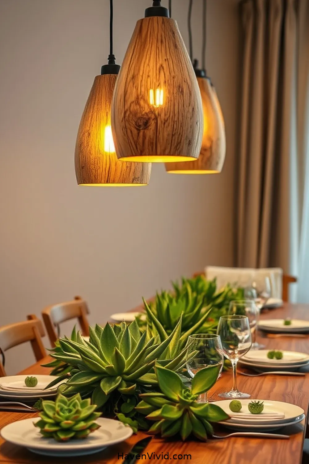 Recycled Wood Lighting Fixtures for 15 Ways to Create an Eco Friendly Dining Room Using Recycled Wood