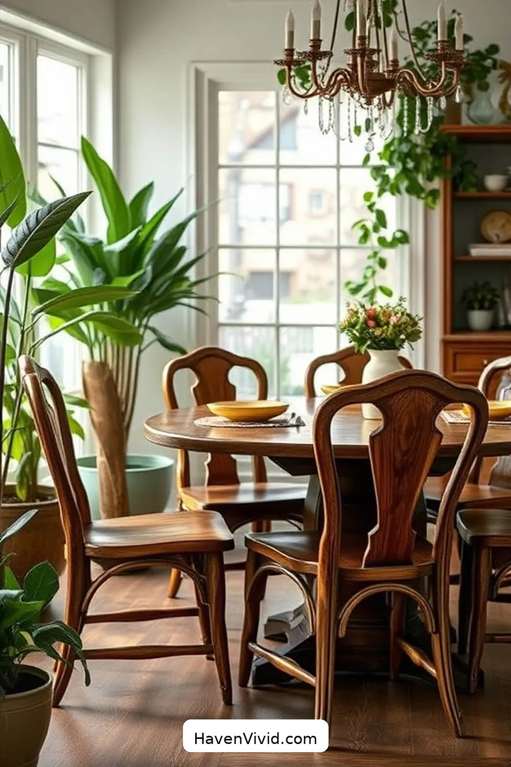 Upcycled Wooden Chairs for 15 Ways to Create an Eco Friendly Dining Room Using Recycled Wood