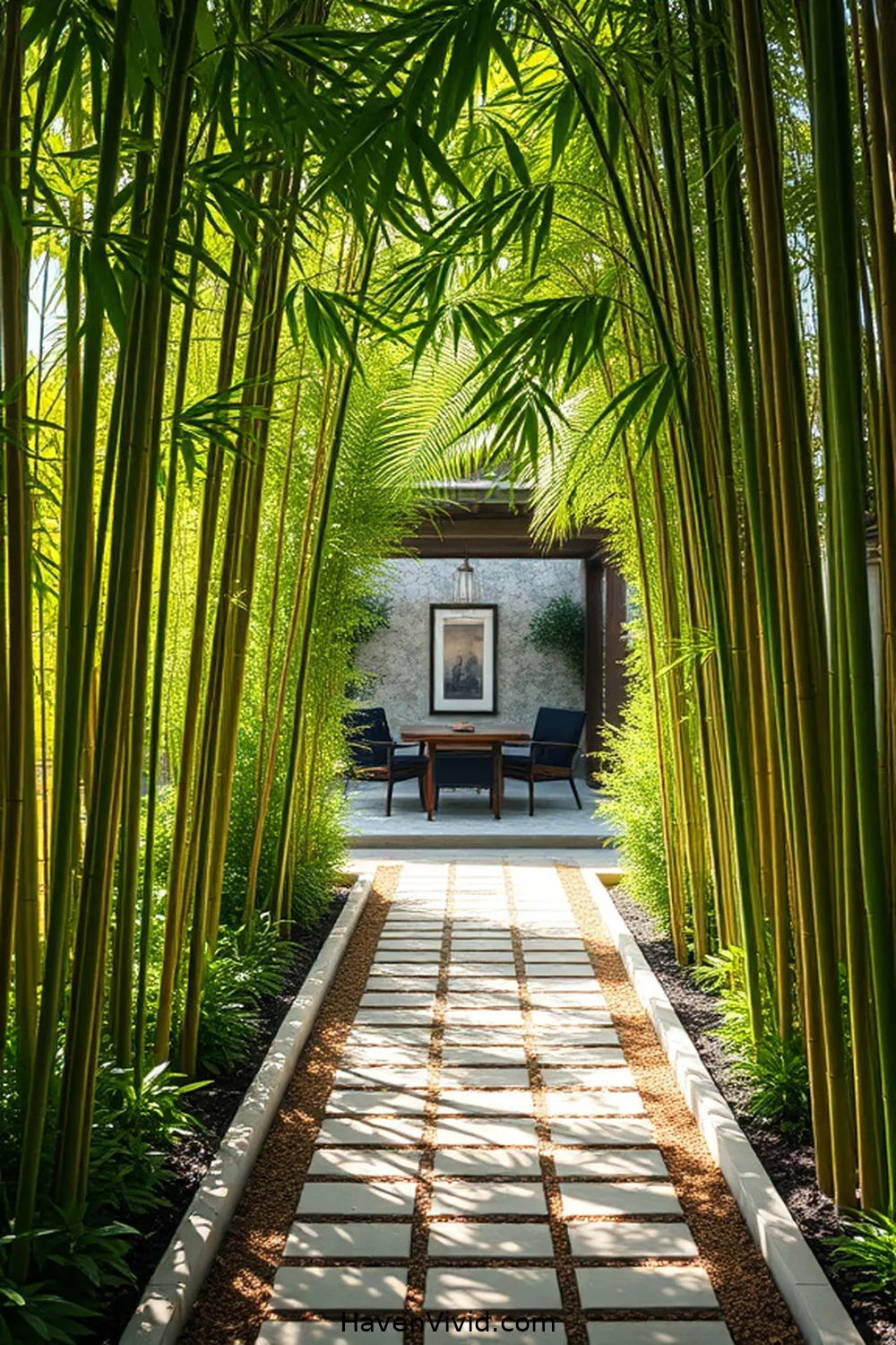 15 Ways to Embrace Coastal Living Using Bamboo on Your Outdoor Patio 8 Bamboo Garden Paths for 15 Ways to Embrace Coastal Living Using Bamboo on Your Outdoor Patio