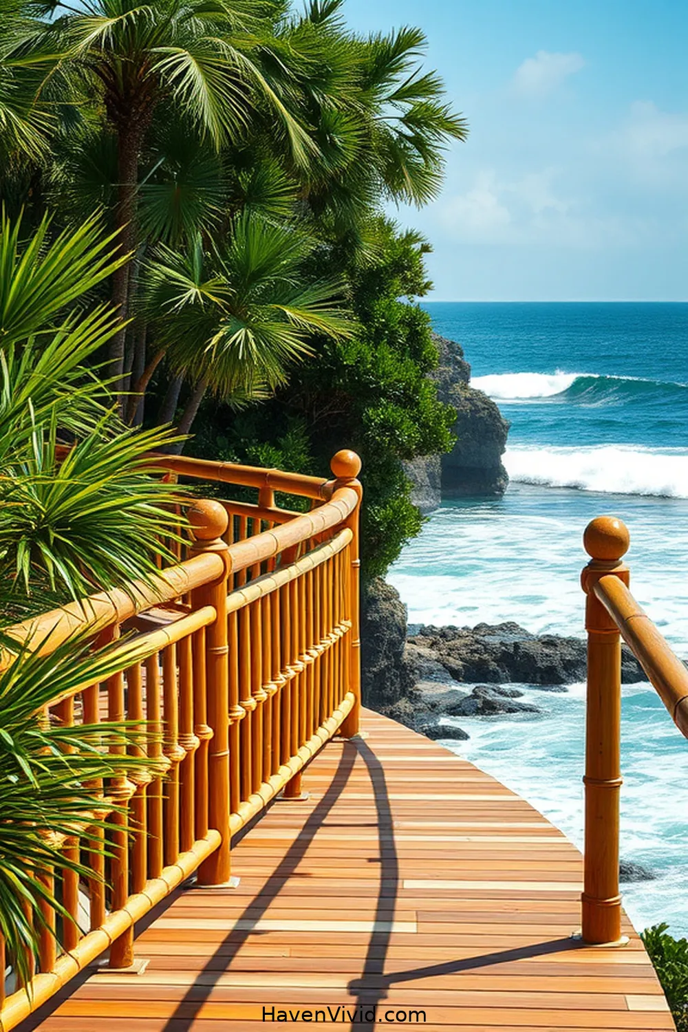 15 Ways to Embrace Coastal Living Using Bamboo on Your Outdoor Patio 4 Bamboo Railings for Decks for 15 Ways to Embrace Coastal Living Using Bamboo on Your Outdoor Patio