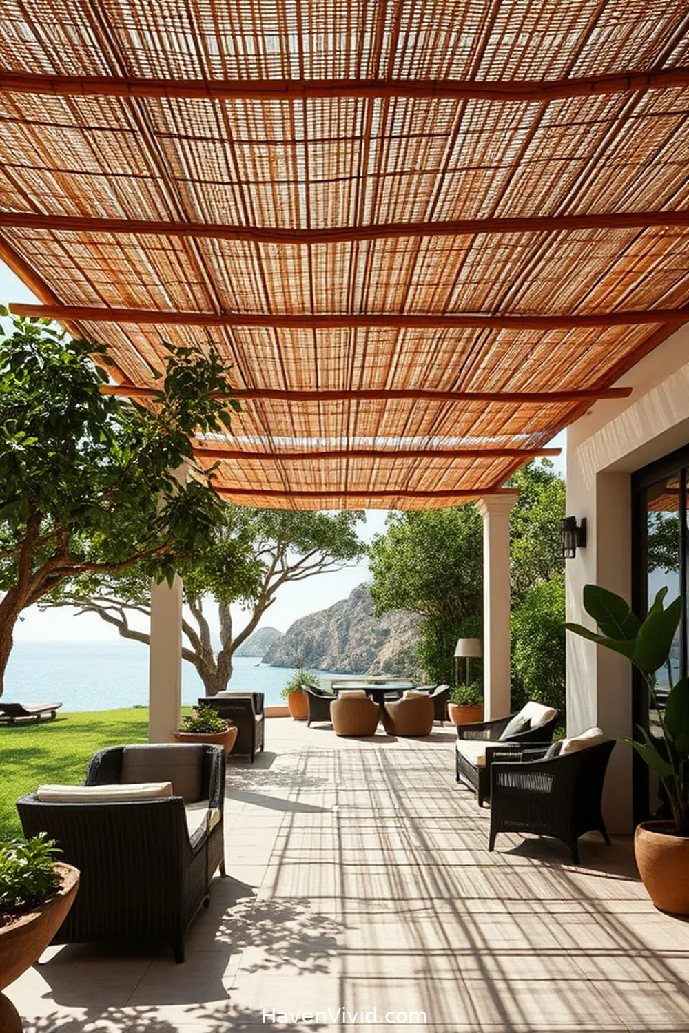 15 Ways to Embrace Coastal Living Using Bamboo on Your Outdoor Patio 6 Bamboo Shade Structures for 15 Ways to Embrace Coastal Living Using Bamboo on Your Outdoor Patio