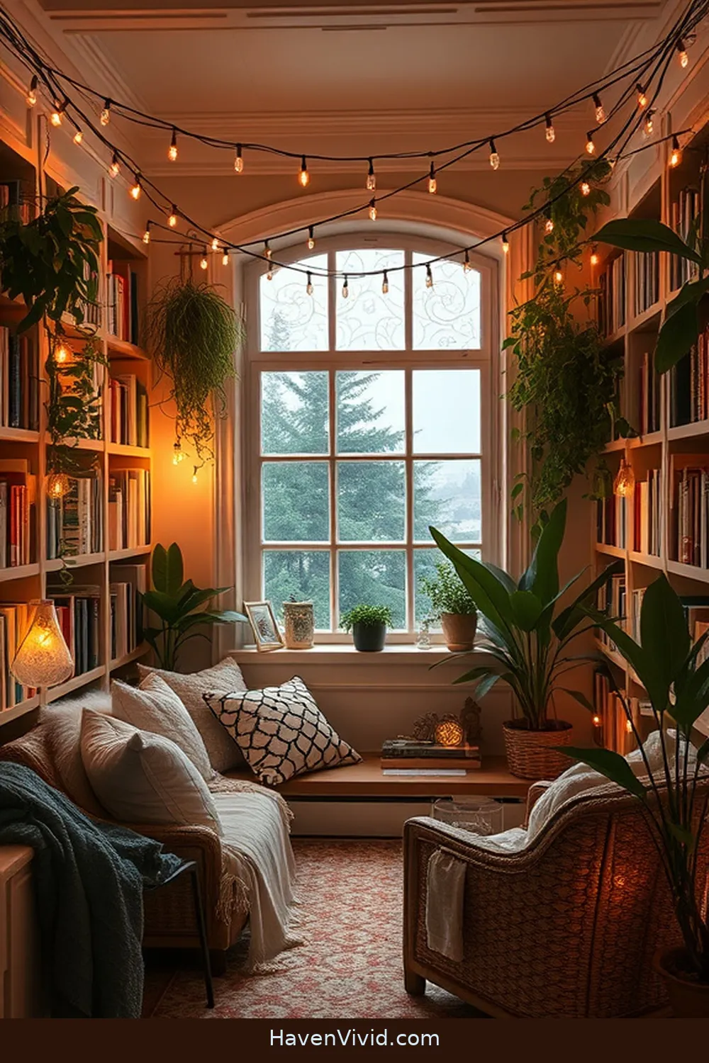 15 Ways to Embrace Coastal Living in Your Library Using Solar-Powered Lights 3 Hang Solar String Lights for a Cozy Glow for 15 Ways to Embrace Coastal Living in Your Library Using Solar-Powered Lights