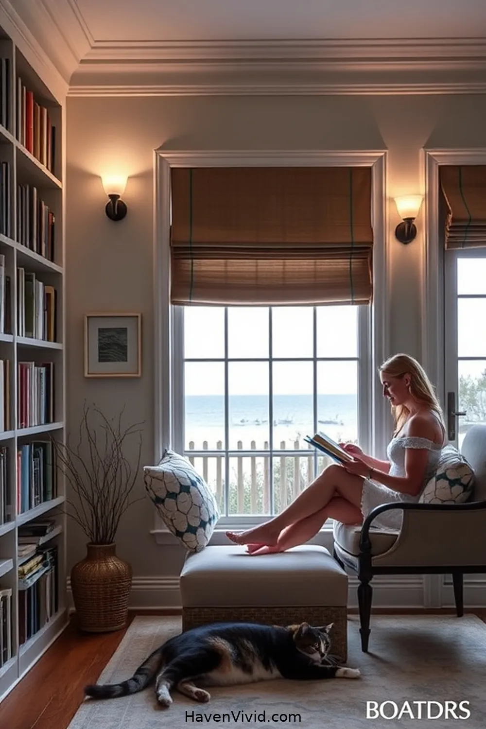 15 Ways to Embrace Coastal Living in Your Library Using Solar-Powered Lights 4 Install Solar-Powered Wall Sconces for 15 Ways to Embrace Coastal Living in Your Library Using Solar-Powered Lights
