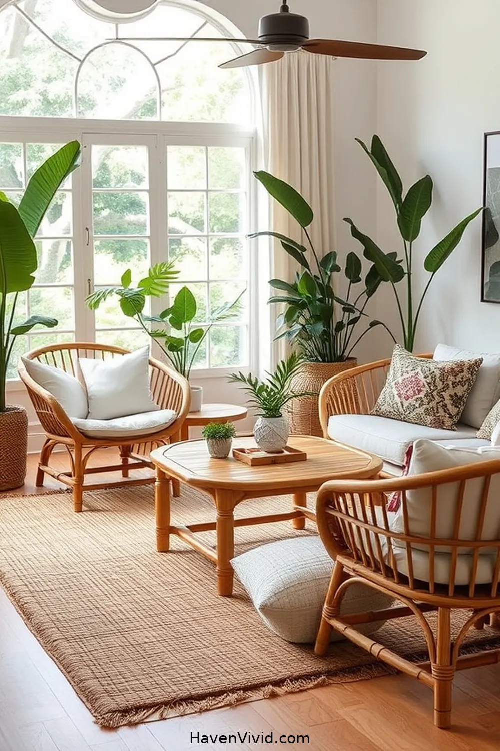 15 Ways to Embrace Eco-Friendly Living Room Design Using Bamboo 9 Mix Bamboo With Other Sustainable Materials for 15 Ways to Embrace Eco-Friendly Living Room Design Using Bamboo