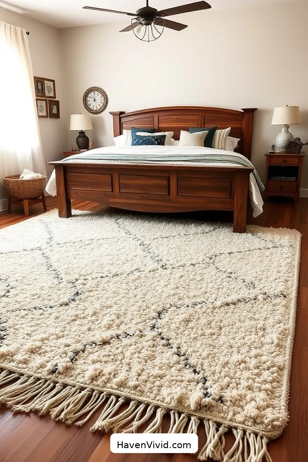 15 Ways to Embrace Farmhouse Living in the Bedroom Using Organic Cotton 6 Add an Organic Cotton Area Rug for Rustic Charm for 15 Ways to Embrace Farmhouse Living in the Bedroom Using Organic Cotton