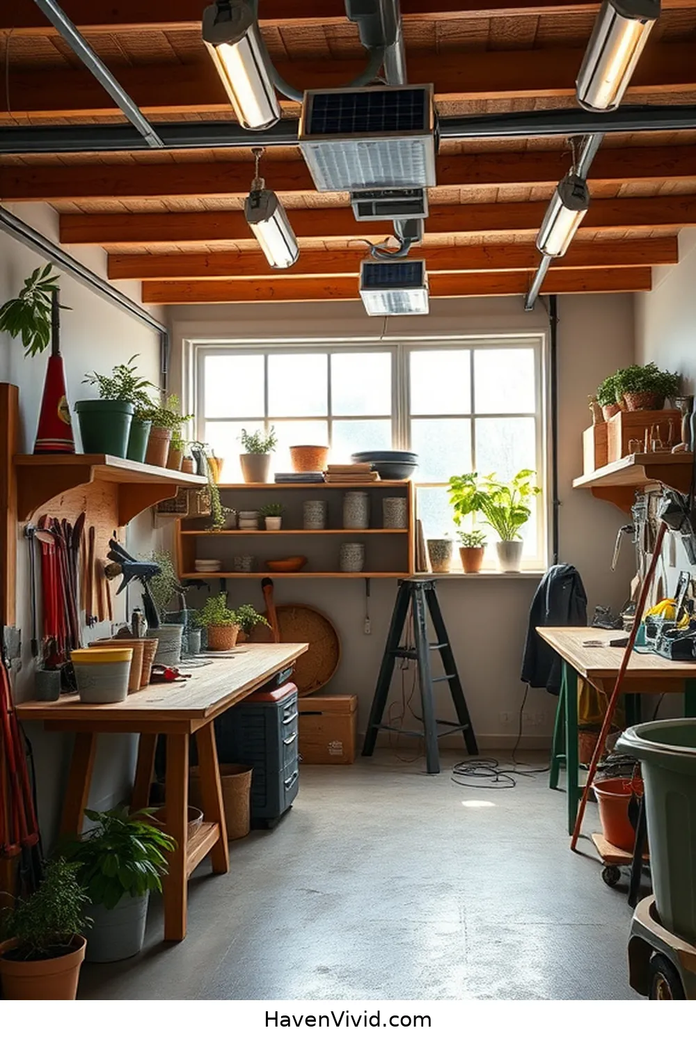 16 Creative Ideas for Farmhouse Living in Your Garage Using Solar-Powered Lights 8 Brighten up Workspaces With Functional Solar Lights for 16 Creative Ideas for Farmhouse Living in Your Garage Using Solar-Powered Lights