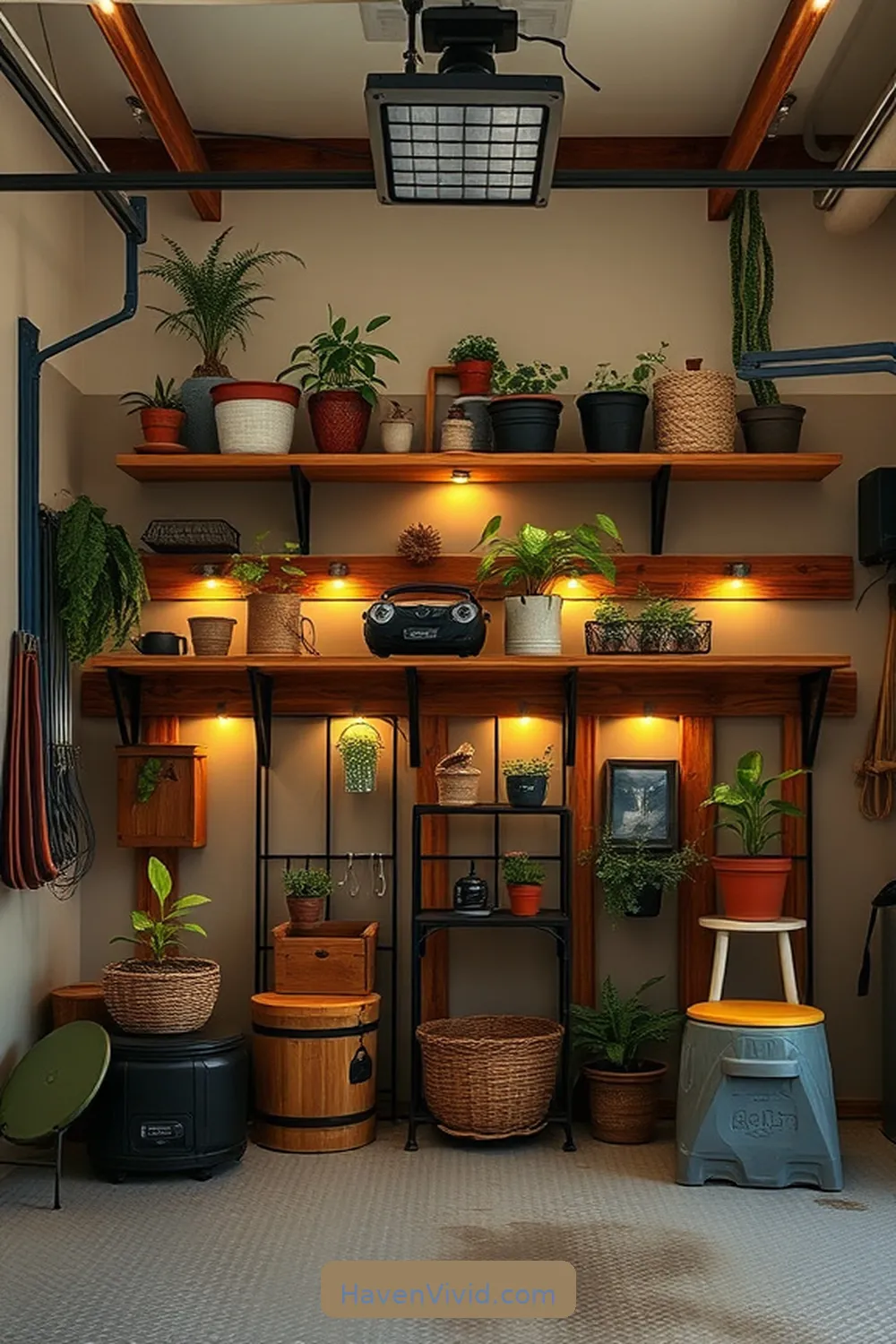 16 Creative Ideas for Farmhouse Living in Your Garage Using Solar-Powered Lights 17 Integrate Solar-Powered Lights Into Storage Solutions for 16 Creative Ideas for Farmhouse Living in Your Garage Using Solar-Powered Lights