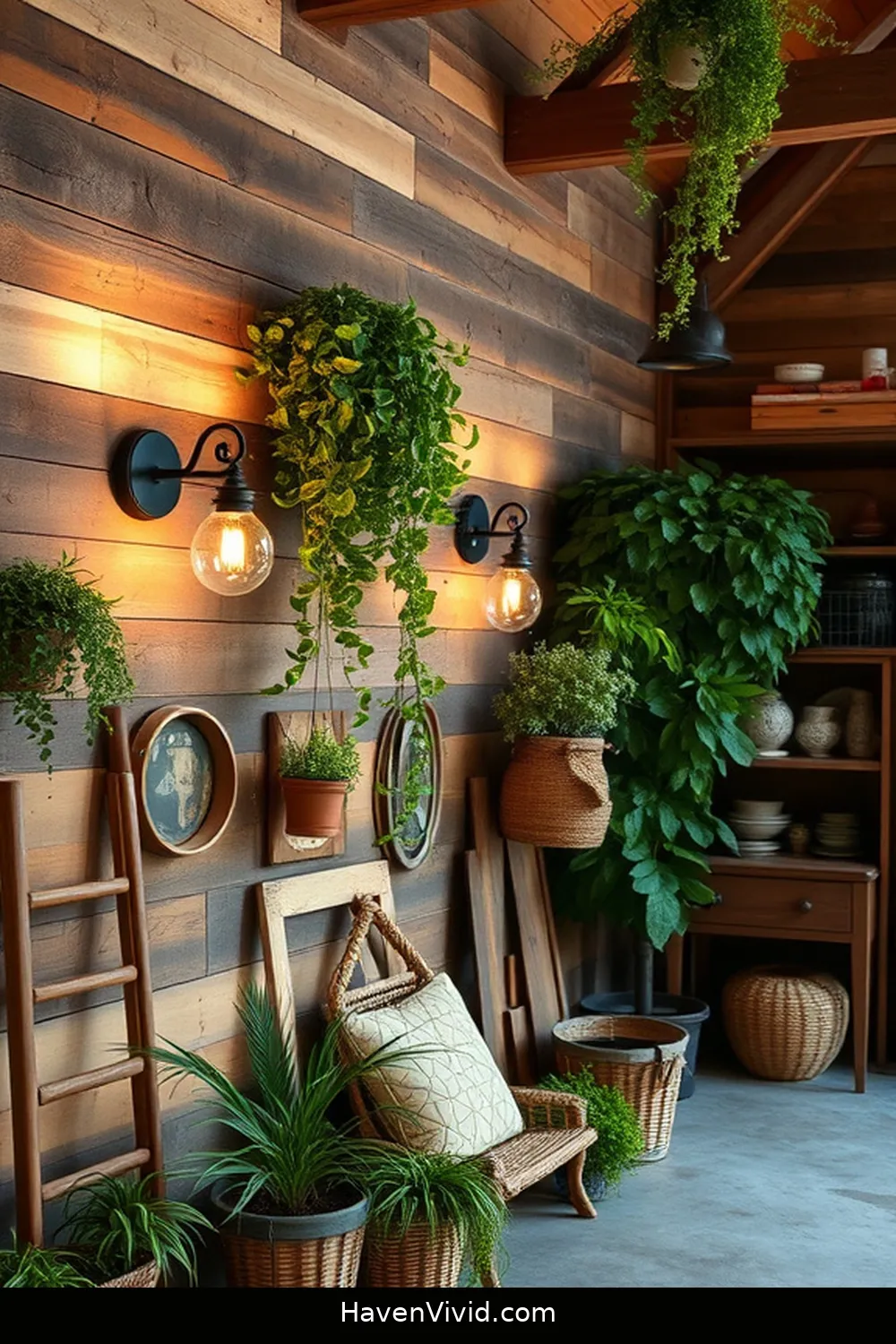 16 Creative Ideas for Farmhouse Living in Your Garage Using Solar-Powered Lights 6 Transform Walls With Solar-Powered Wall Sconces for 16 Creative Ideas for Farmhouse Living in Your Garage Using Solar-Powered Lights