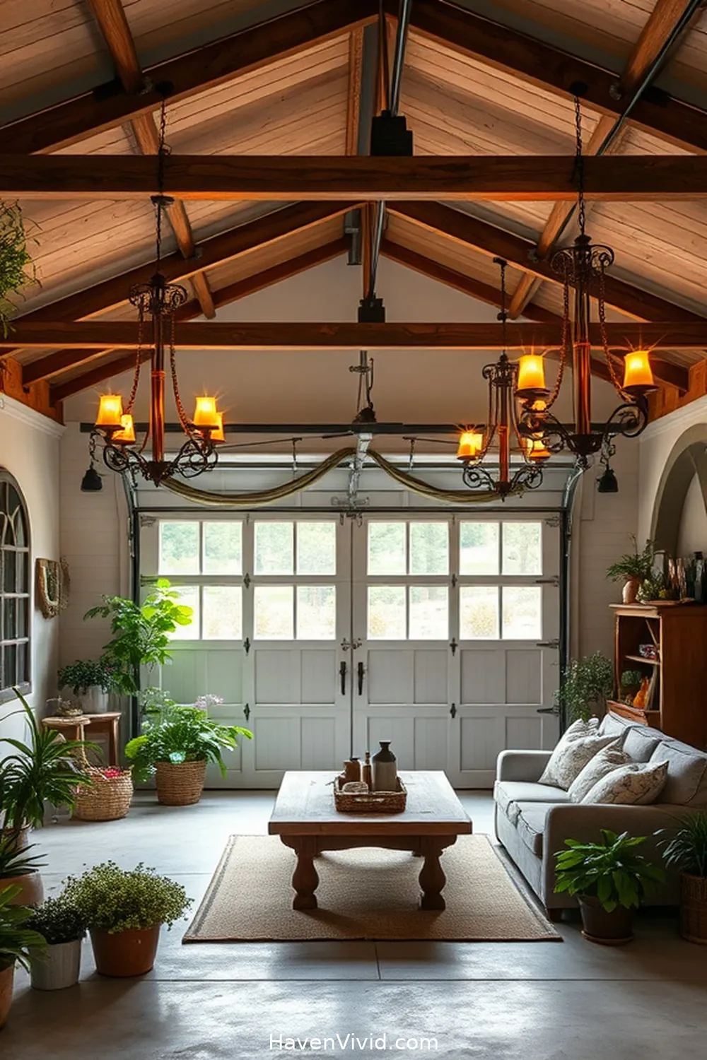 16 Creative Ideas for Farmhouse Living in Your Garage Using Solar-Powered Lights 12 Use Solar-Powered Chandeliers for an Elegant Touch for 16 Creative Ideas for Farmhouse Living in Your Garage Using Solar-Powered Lights