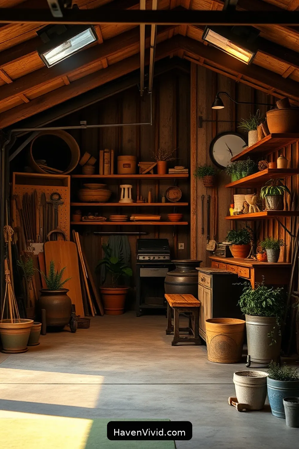 16 Creative Ideas for Farmhouse Living in Your Garage Using Solar-Powered Lights 4 Use Solar-Powered Spotlights to Highlight Features for 16 Creative Ideas for Farmhouse Living in Your Garage Using Solar-Powered Lights