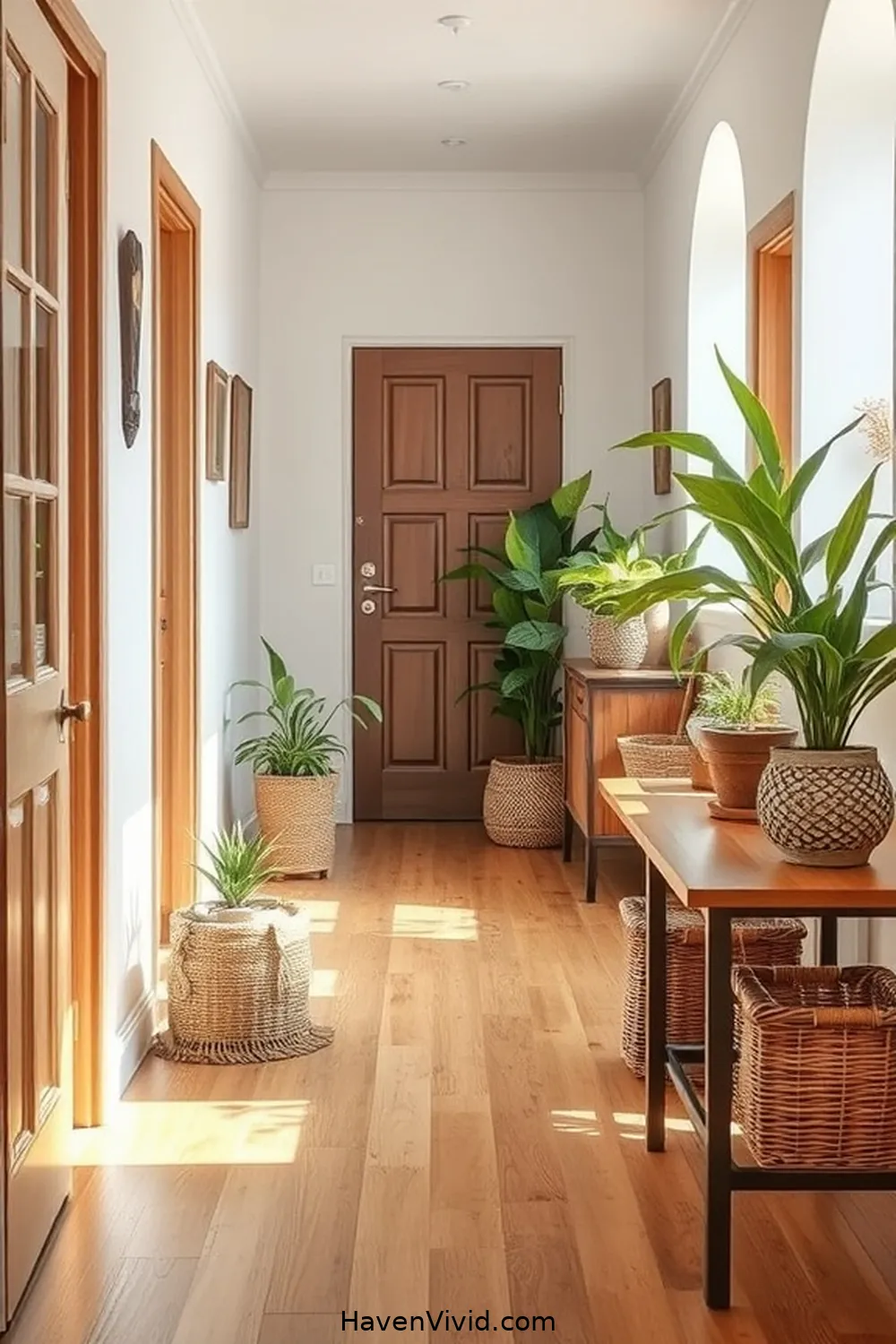 16 Creative Ways for Eco-Friendly Living in Your Hallway Using Recycled Wood 16 Natural Wood Flooring for 16 Creative Ways for Eco-Friendly Living in Your Hallway Using Recycled Wood