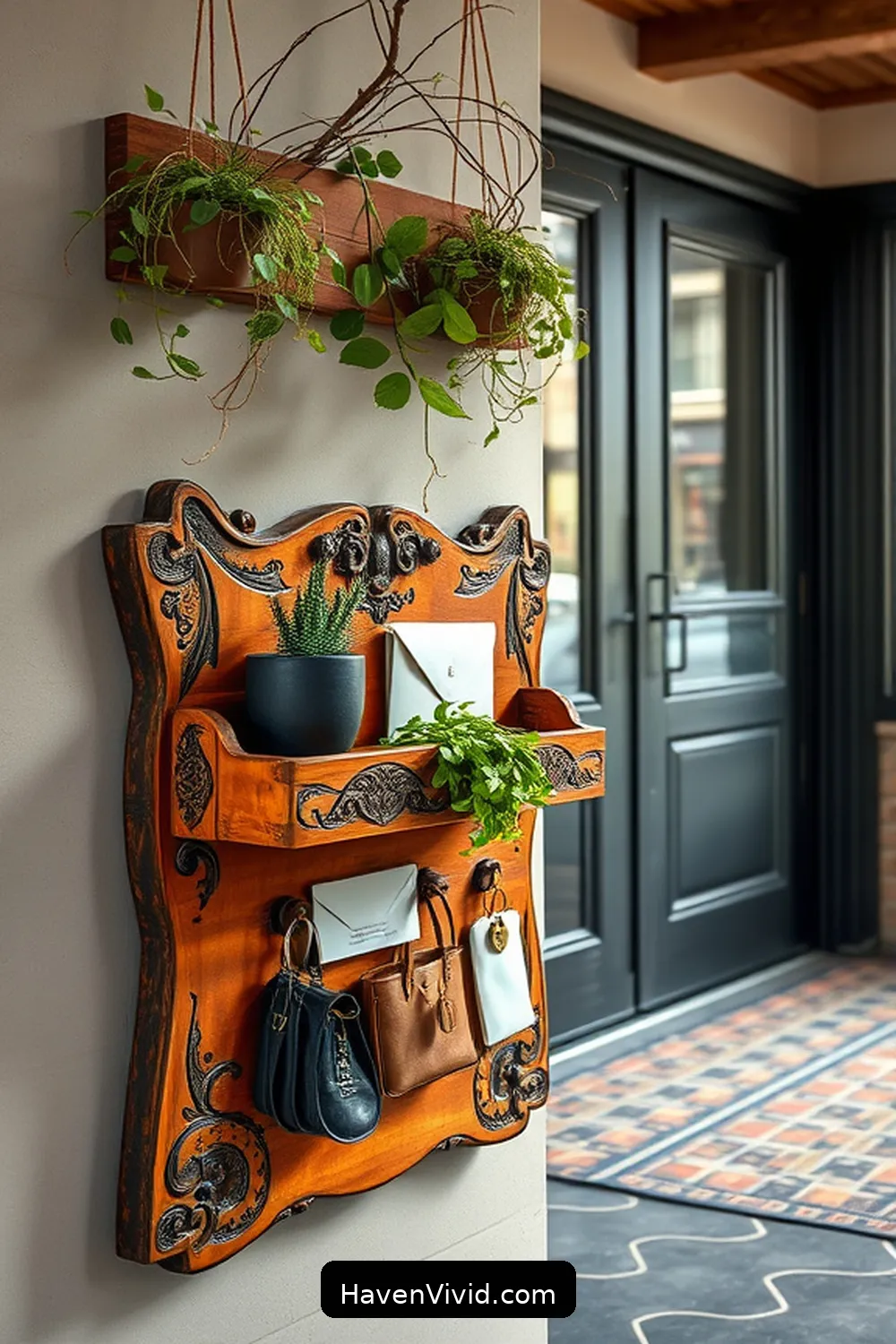 16 Creative Ways for Urban Living Entryways Using Recycled Wood 6 Creative Mail and Key Organizer for 16 Creative Ways for Urban Living Entryways Using Recycled Wood