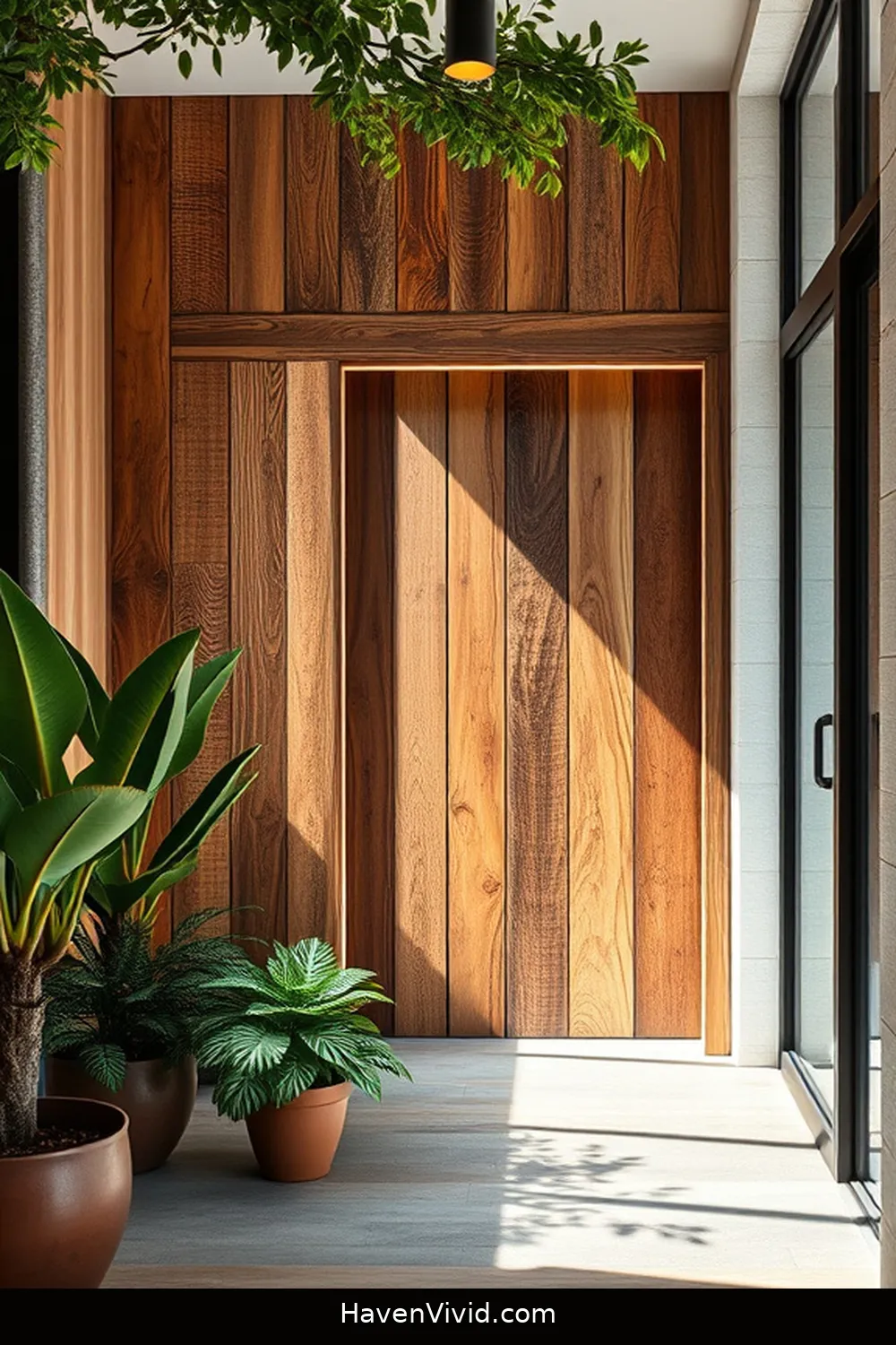 16 Creative Ways for Urban Living Entryways Using Recycled Wood 16 Decorative Wood Paneling for 16 Creative Ways for Urban Living Entryways Using Recycled Wood