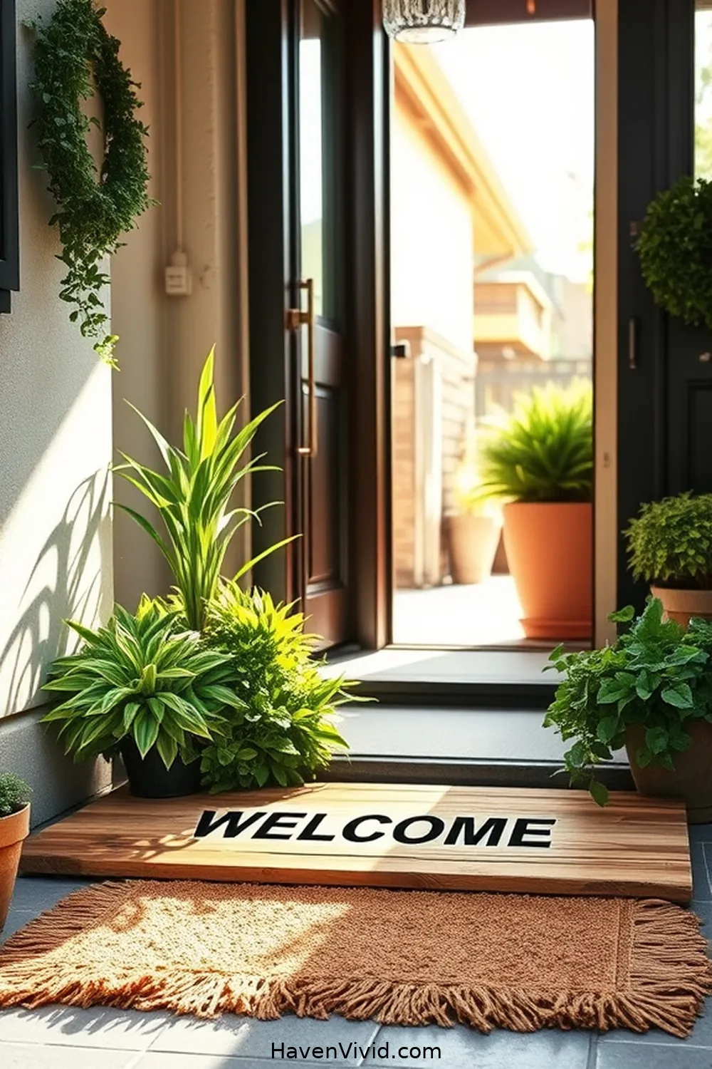 16 Creative Ways for Urban Living Entryways Using Recycled Wood 10 Eco-Friendly Welcome Mat for 16 Creative Ways for Urban Living Entryways Using Recycled Wood
