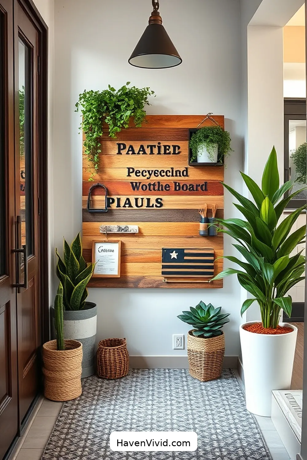 16 Creative Ways for Urban Living Entryways Using Recycled Wood 17 Innovative Message Board for 16 Creative Ways for Urban Living Entryways Using Recycled Wood