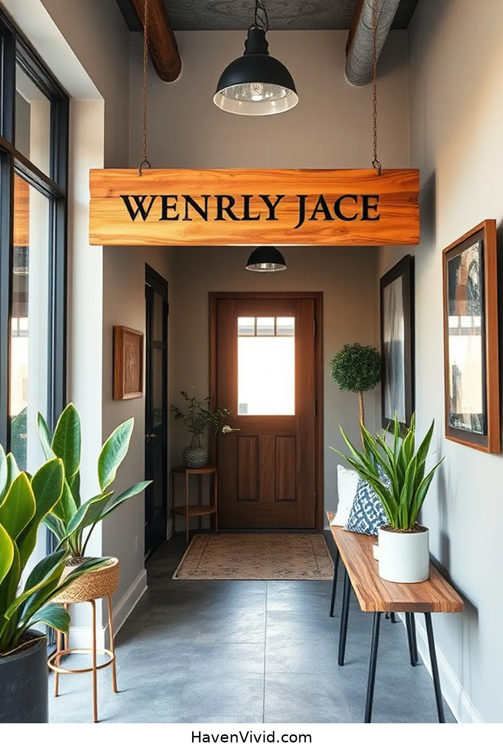 16 Creative Ways for Urban Living Entryways Using Recycled Wood 14 Personalized Wooden Signage for 16 Creative Ways for Urban Living Entryways Using Recycled Wood