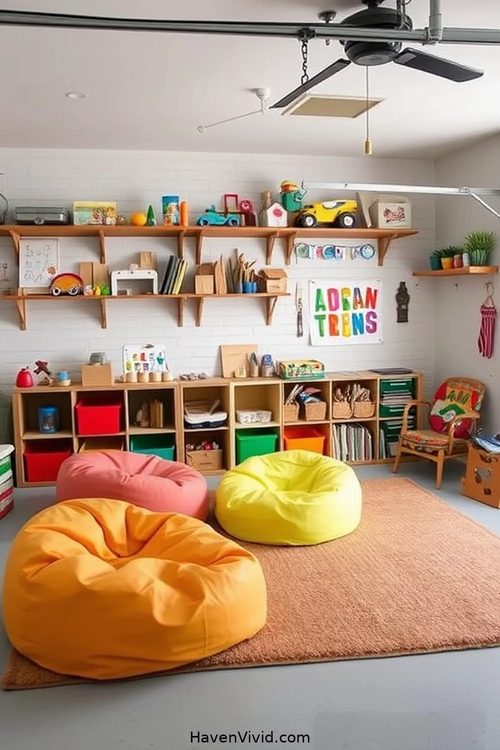 Creative Playroom for Kids for 16 Creative Ways for Urban Living in Your Garage Using Reclaimed Materials