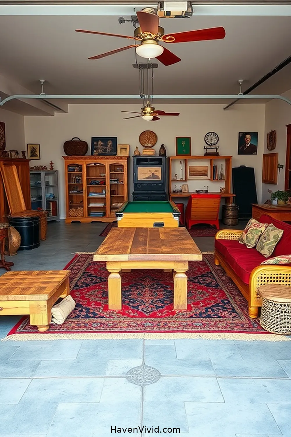 Multi-Purpose Game Room for 16 Creative Ways for Urban Living in Your Garage Using Reclaimed Materials