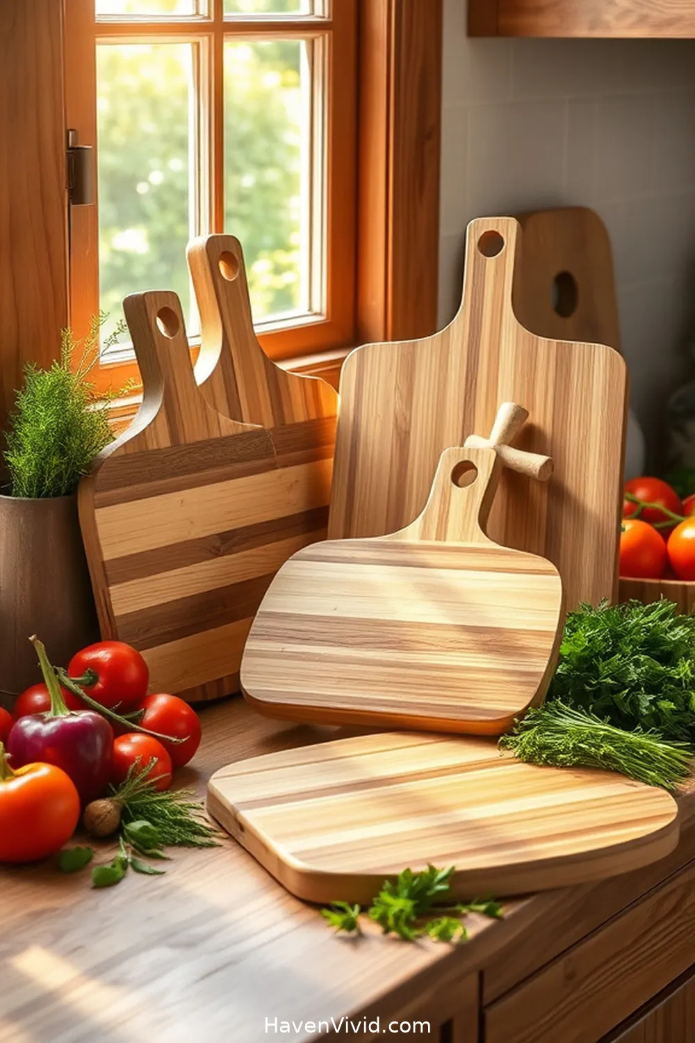 16 Creative Ways to Use Bamboo in Artistic Kitchen Spaces 2 Bamboo Cutting Boards for 16 Creative Ways to Use Bamboo in Artistic Kitchen Spaces