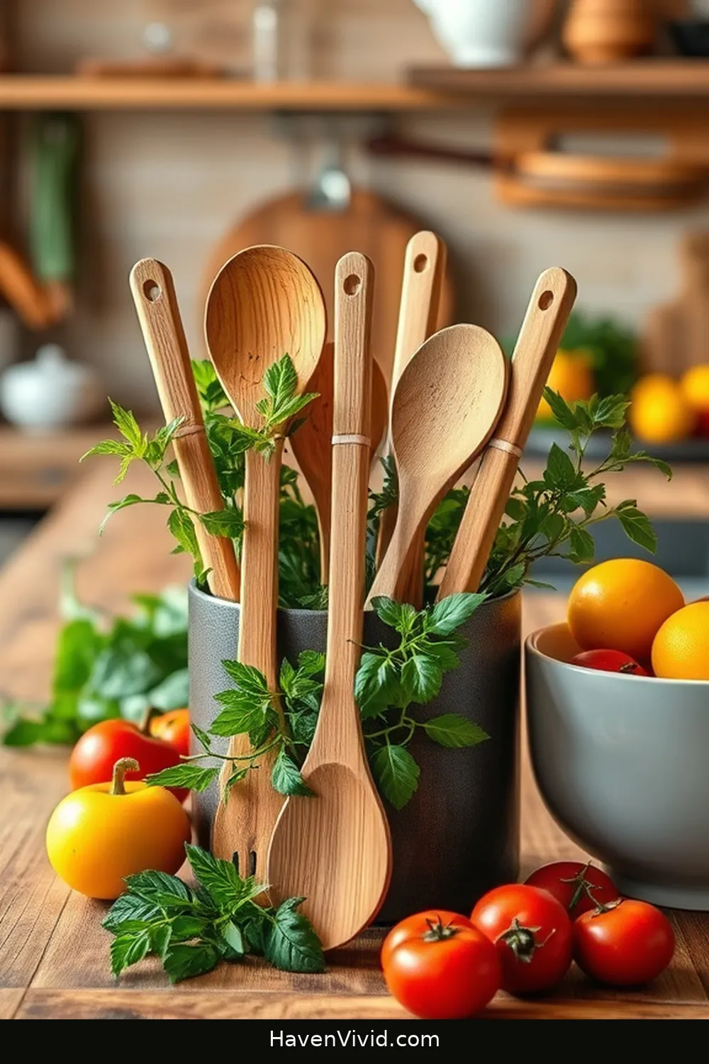 16 Creative Ways to Use Bamboo in Artistic Kitchen Spaces 3 Bamboo Utensils for 16 Creative Ways to Use Bamboo in Artistic Kitchen Spaces