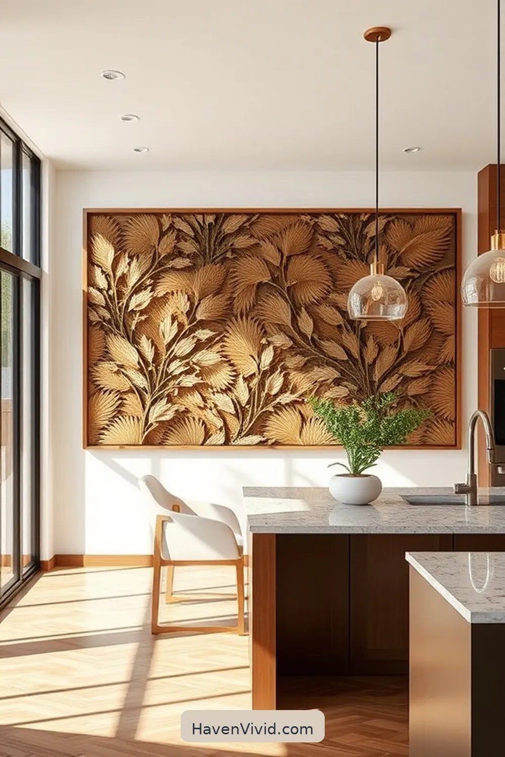16 Creative Ways to Use Bamboo in Artistic Kitchen Spaces 9 Bamboo Wall Art for 16 Creative Ways to Use Bamboo in Artistic Kitchen Spaces