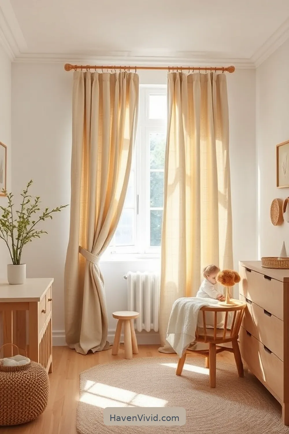 Linen Curtains for 16 Essential Natural Fiber Products for Eco-Friendly Nursery Living