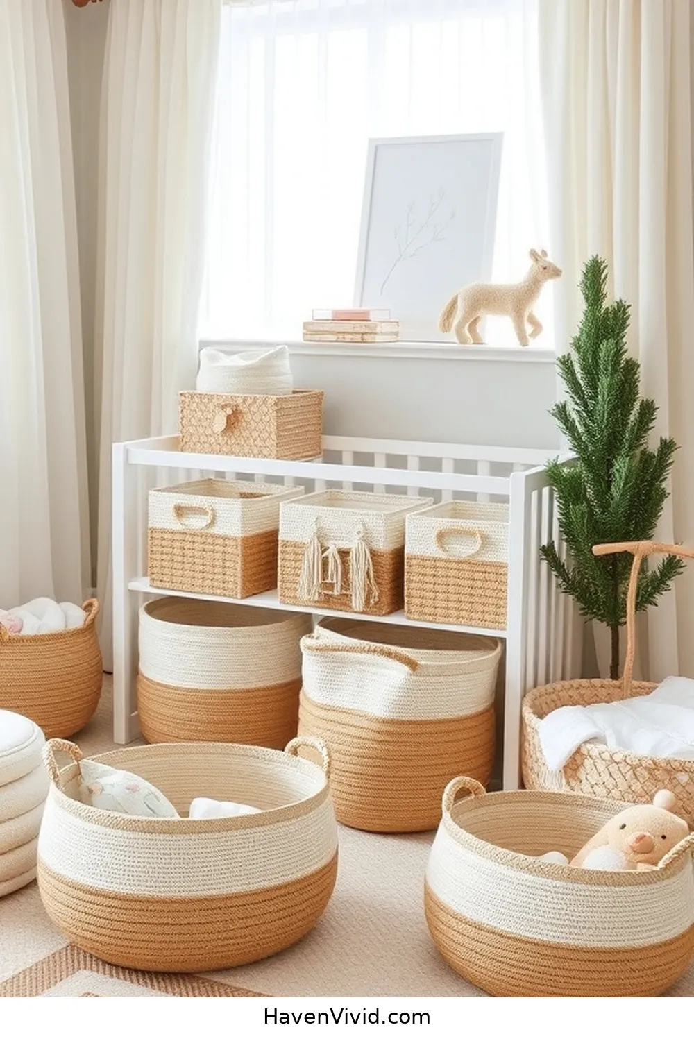 Sisal Toy Storage Baskets for 16 Essential Natural Fiber Products for Eco-Friendly Nursery Living