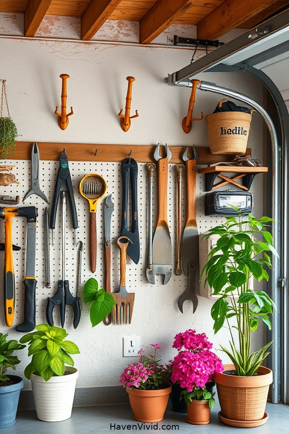 16 Inspiring Ways for Farmhouse Living in Your Garage Using Bamboo 9 Chic Bamboo Hooks for Organizing Gear for 16 Inspiring Ways for Farmhouse Living in Your Garage Using Bamboo