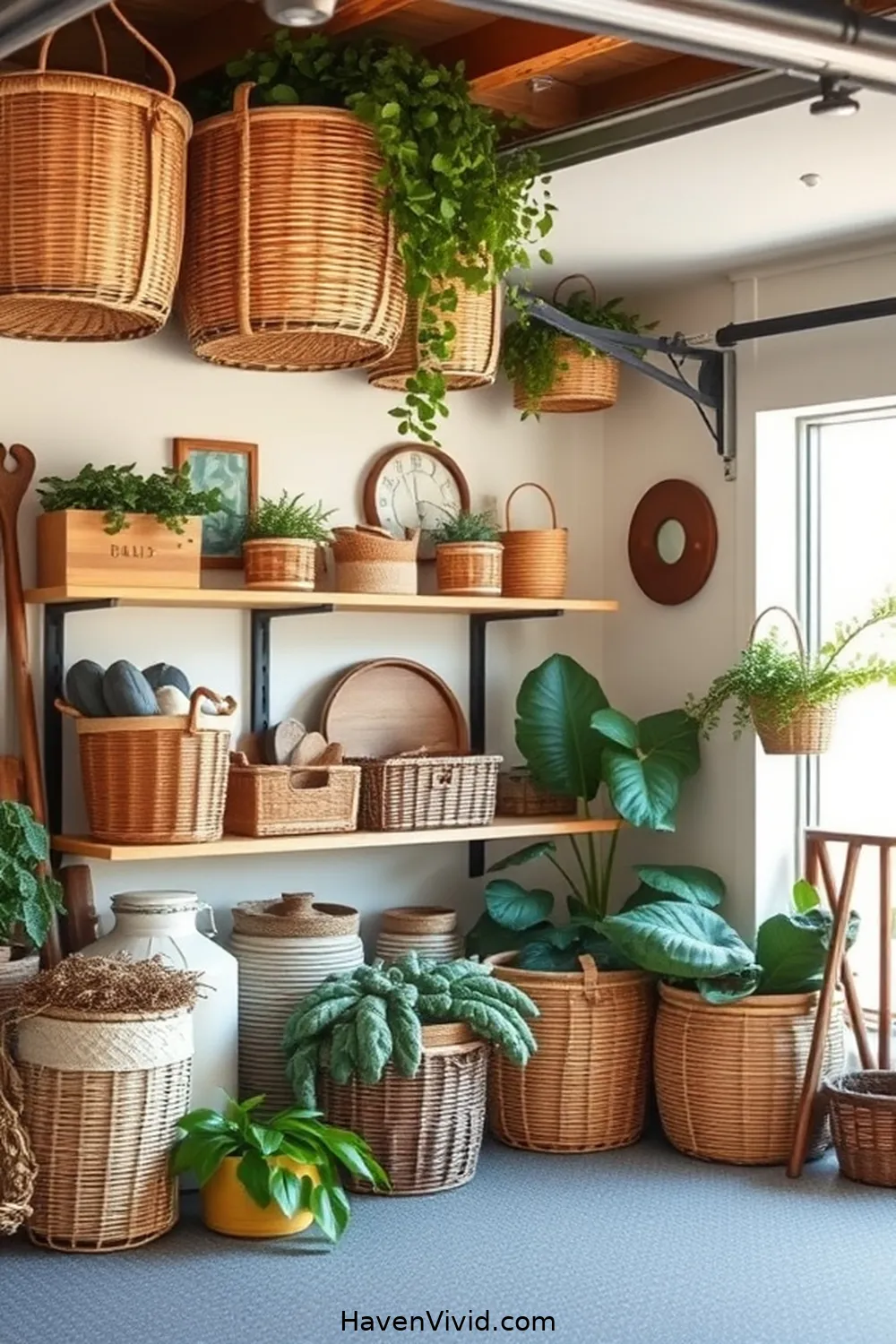 16 Inspiring Ways for Farmhouse Living in Your Garage Using Bamboo 12 Unique Bamboo Baskets for Storage Solutions for 16 Inspiring Ways for Farmhouse Living in Your Garage Using Bamboo