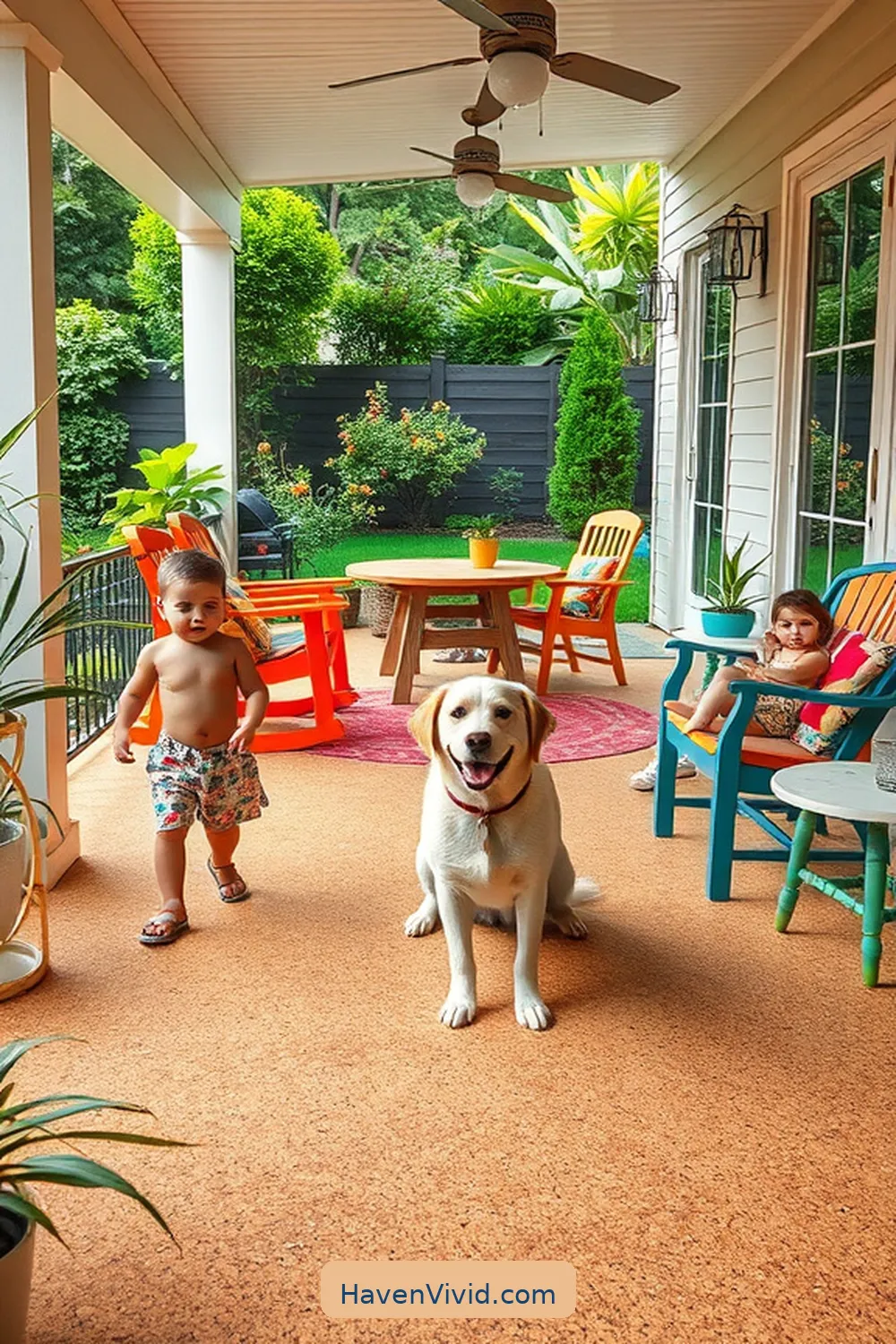 16 Reasons Cork Is Perfect for Family-Friendly Outdoor Living Patios 14 13. Safe for Kids and Pets for 16 Reasons Cork Is Perfect for Family-Friendly Outdoor Living Patios