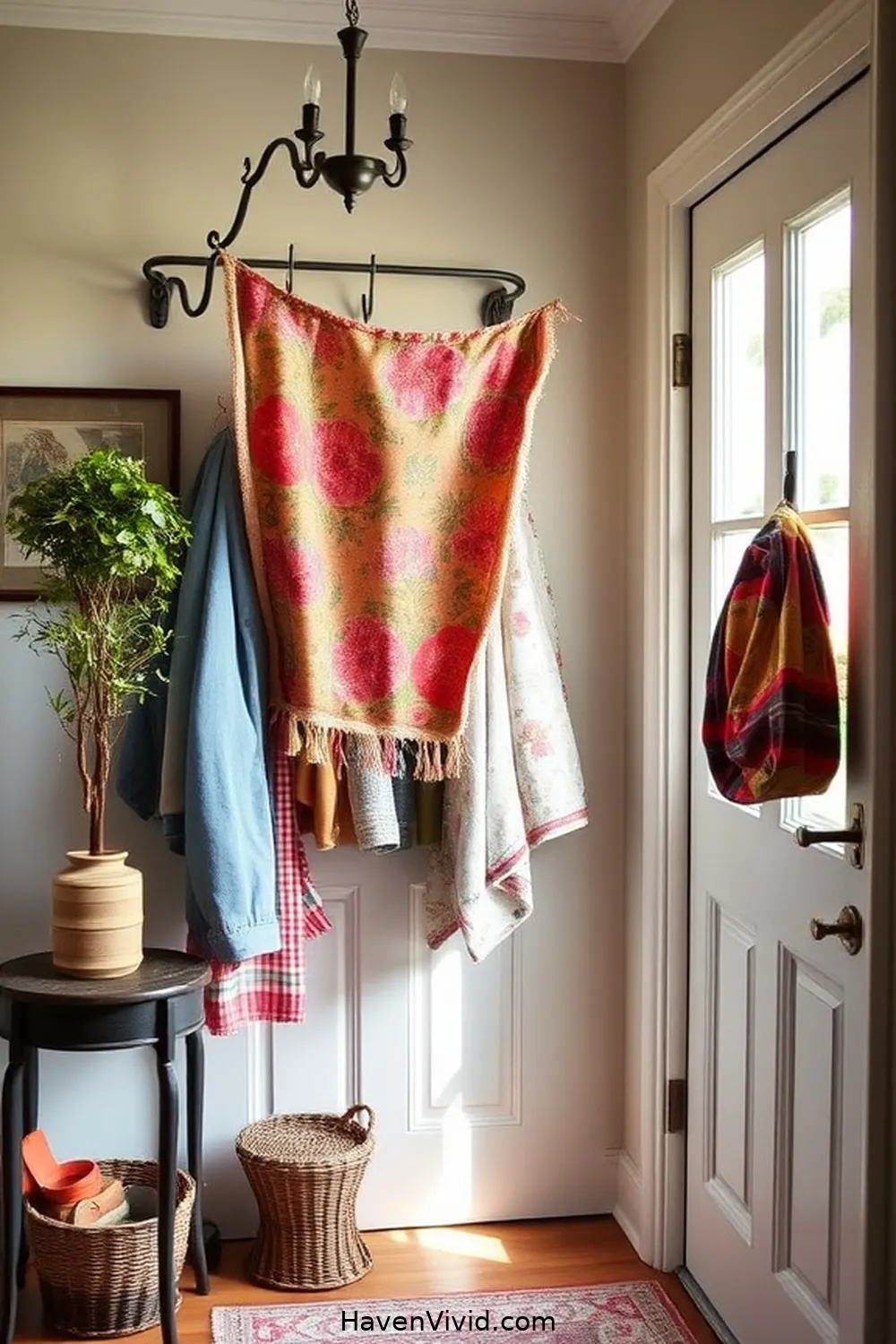 16 Simple Ways to Create a Minimalist Lifestyle Entryway Using Upcycled Fabric 7 Fabric Banner Welcome Sign for 16 Simple Ways to Create a Minimalist Lifestyle Entryway Using Upcycled Fabric