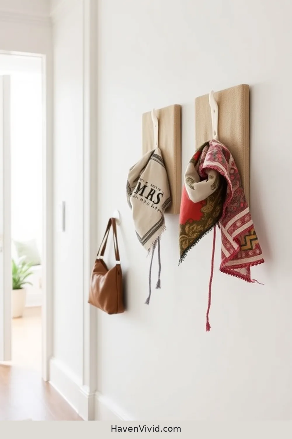 16 Simple Ways to Create a Minimalist Lifestyle Entryway Using Upcycled Fabric 9 Stylish Fabric Wall Hooks for 16 Simple Ways to Create a Minimalist Lifestyle Entryway Using Upcycled Fabric