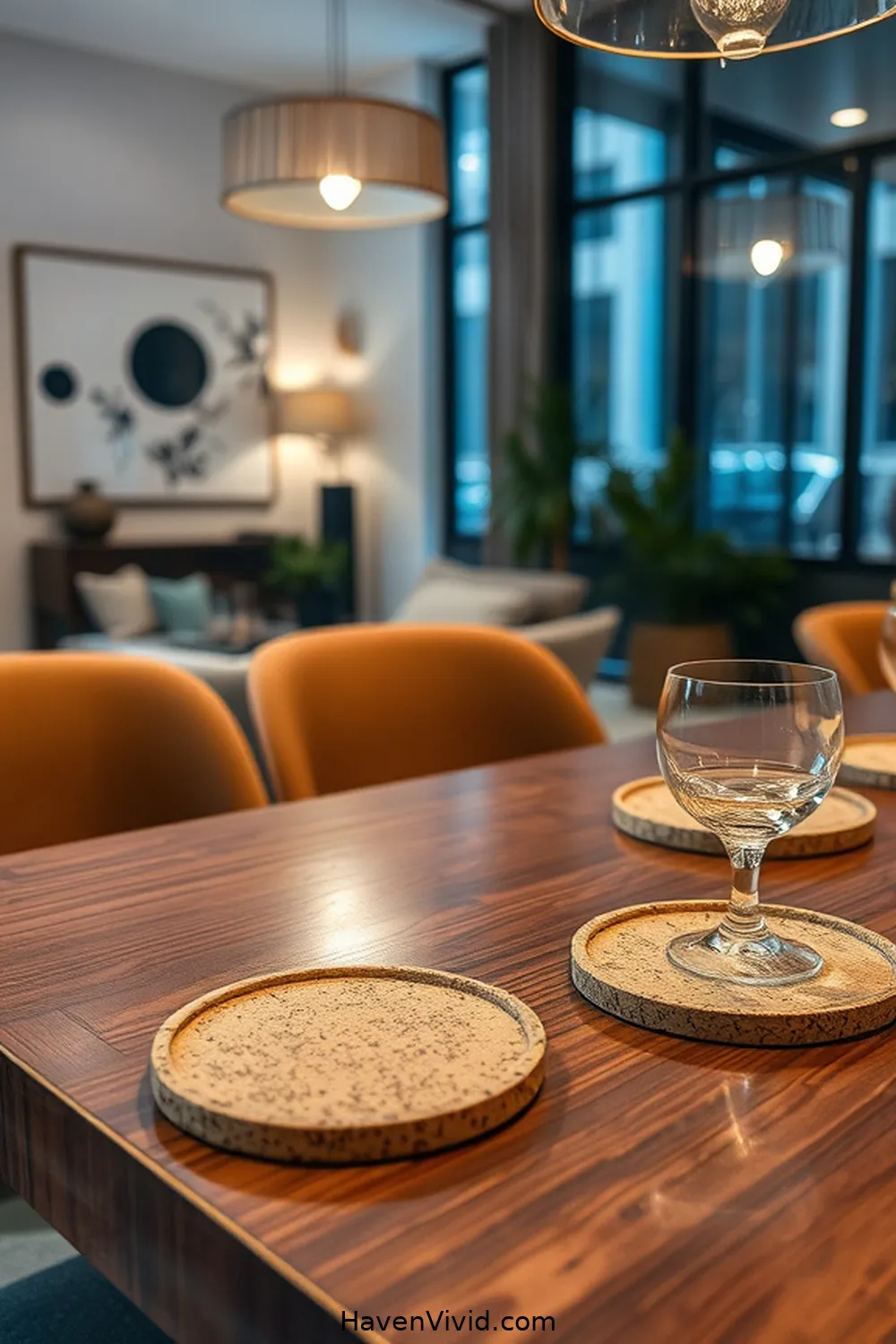 16 Stylish Ways to Use Cork in Your Urban Dining Room 6 Cork Coasters to Protect Surfaces With Style for 16 Stylish Ways to Use Cork in Your Urban Dining Room