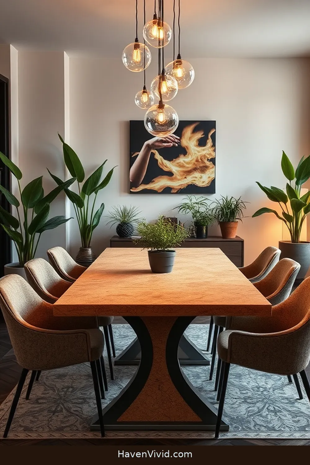 16 Stylish Ways to Use Cork in Your Urban Dining Room 2 Cork Dining Table for a Natural Centerpiece for 16 Stylish Ways to Use Cork in Your Urban Dining Room