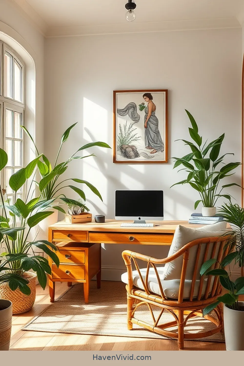 16 Tips for Creating a Family-Friendly Home Office Using Bamboo Decor 2 Embrace Bamboo Furniture for Comfort and Style for 16 Tips for Creating a Family-Friendly Home Office Using Bamboo Decor