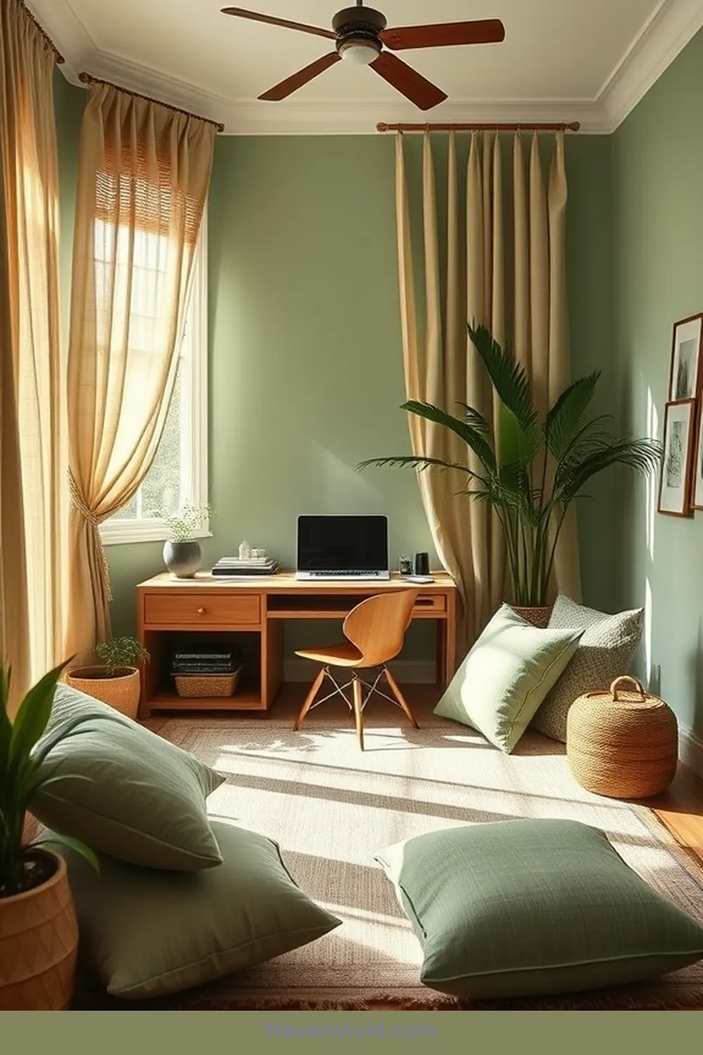 16 Tips for Creating a Family-Friendly Home Office Using Bamboo Decor 12 Incorporate Bamboo Textiles for Soft Touches for 16 Tips for Creating a Family-Friendly Home Office Using Bamboo Decor
