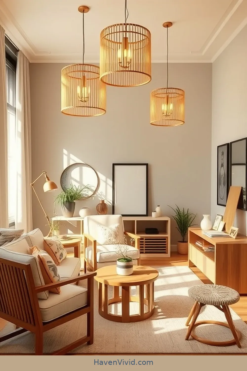 16 Tips for Creating a Family-Friendly Home Office Using Bamboo Decor 9 Integrate Bamboo Lighting Fixtures for Ambiance for 16 Tips for Creating a Family-Friendly Home Office Using Bamboo Decor