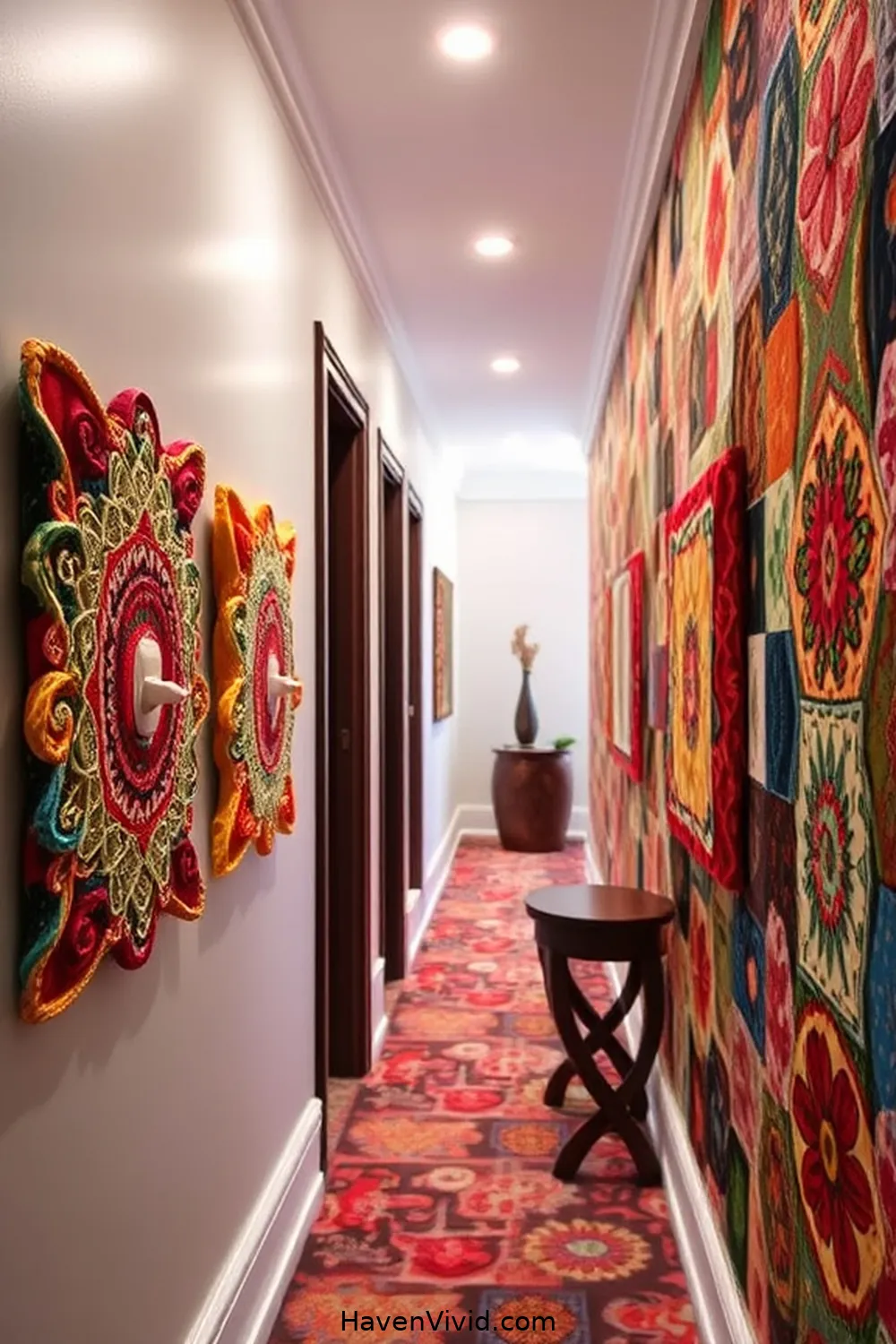16 Tips for a Glamorous Lifestyle Hallway Using Upcycled Fabric 13 Design Your Own Fabric-Covered Light Switch Plates for 16 Tips for a Glamorous Lifestyle Hallway Using Upcycled Fabric
