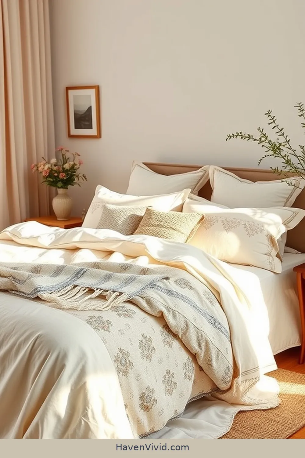 16 Ways to Achieve a Glamorous Bedroom Using Organic Cotton 8 Decorative Organic Cotton Bedspreads for 16 Ways to Achieve a Glamorous Bedroom Using Organic Cotton