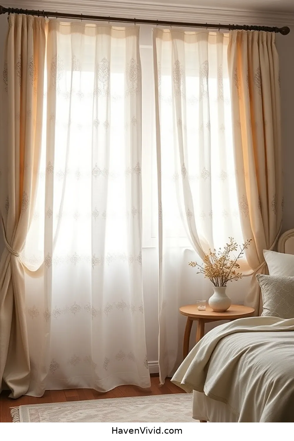 16 Ways to Achieve a Glamorous Bedroom Using Organic Cotton 4 Elegant Organic Cotton Curtains for 16 Ways to Achieve a Glamorous Bedroom Using Organic Cotton