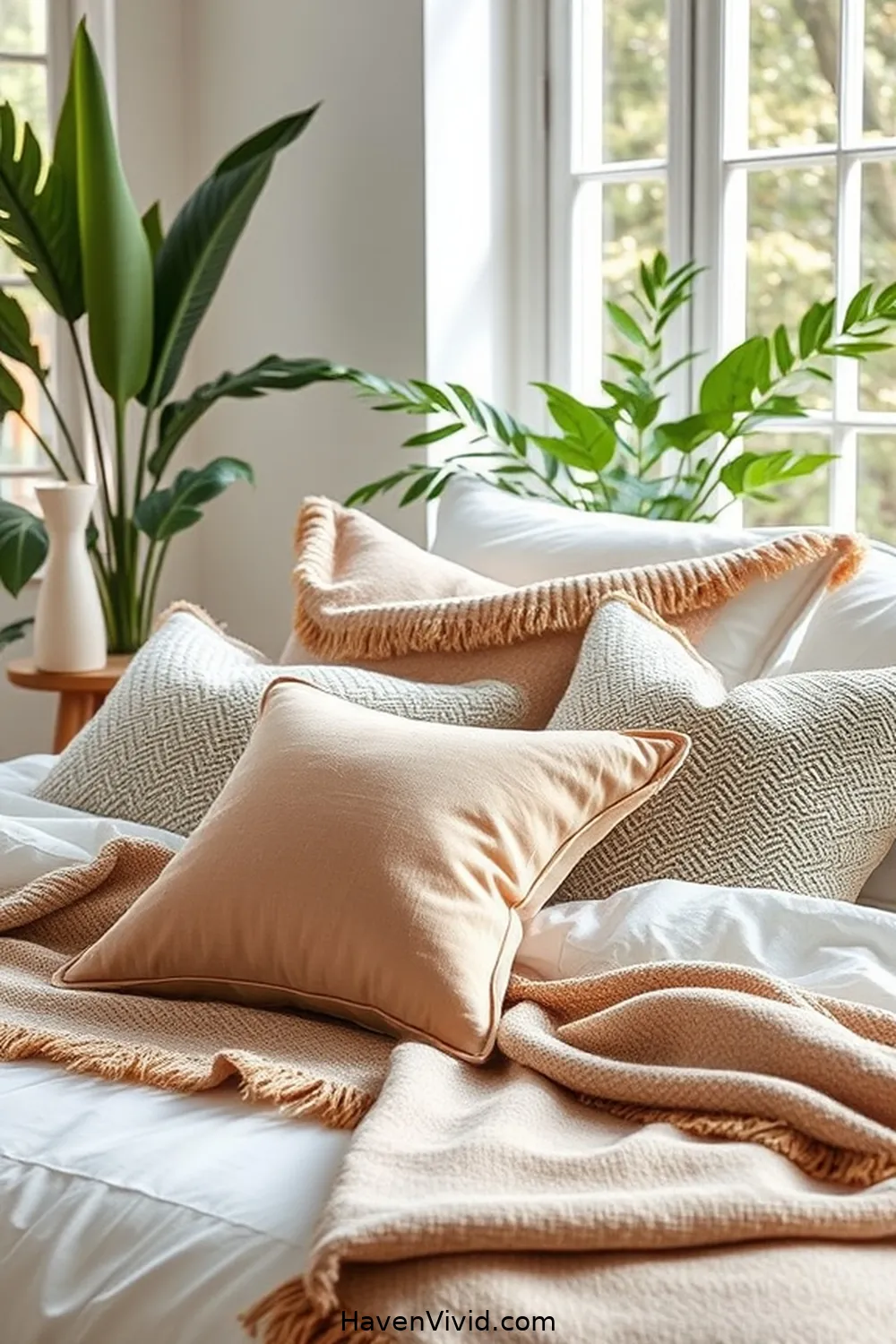 16 Ways to Achieve a Glamorous Bedroom Using Organic Cotton 3 Stylish Organic Cotton Throw Pillows for 16 Ways to Achieve a Glamorous Bedroom Using Organic Cotton